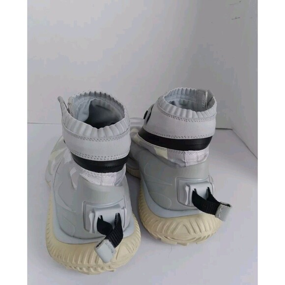 Modern High-Top Sneakers Geometric Pattern Athletic Urban‎ Streetwear Grey White main image 8